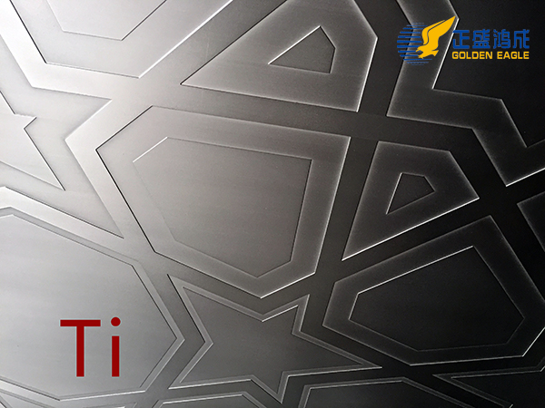 etched Decorative titanium sheet
