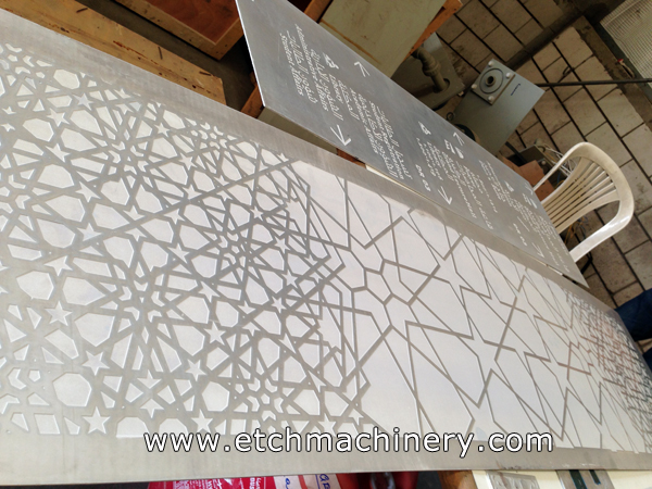 aluminum etched sign