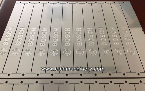 photo etching stainless steel lable