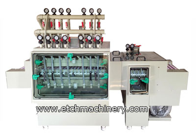 solder mask Stripping Machine with rinsing and drying