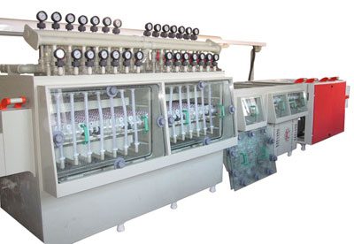 PCB etching and stripping integrated line for combined workflow